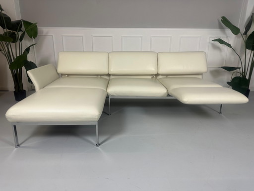 Brühl Roro Sofa Sleeping Function White Couch Leather