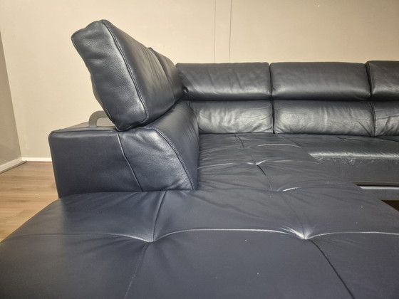 Image 1 of Montel Temptation - Divano angolare - Blu - Pelle - Design