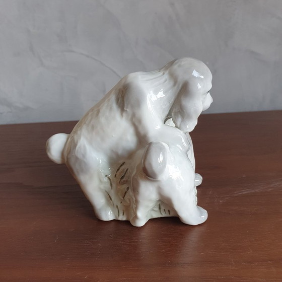 Image 1 of Vintage Puppies Spaans Porselein van Sanbo uit de Jaren 80