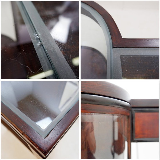 Image 1 of Konsole mit gebogenen Glastüren – Art-Deco-Stil
