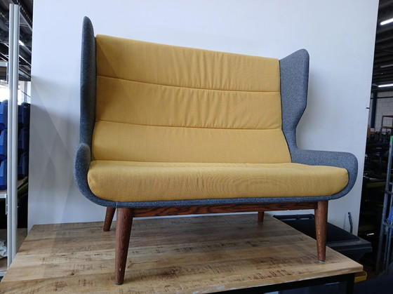 Image 1 of NaughtOne Hush sofa, yellow/gray