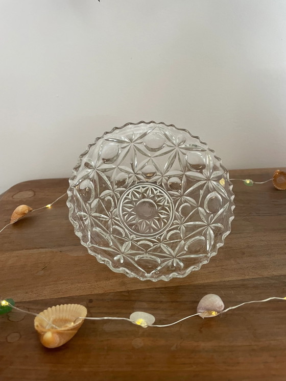 Geslepen glazen schaal – Schalen, Glass (photo 2 of 2)