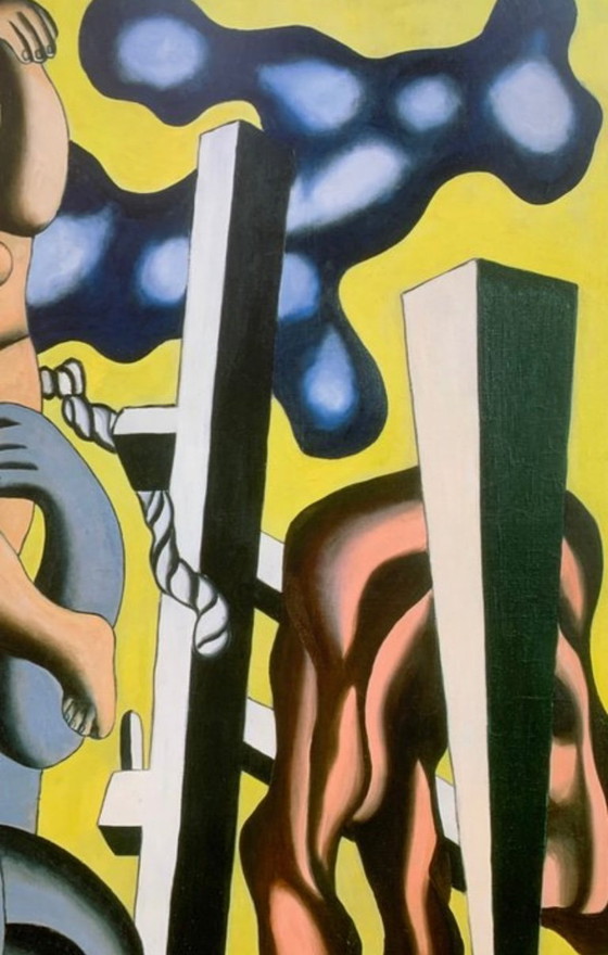 Image 1 of Fernand Leger: "Gli acrobati, 1933". Firmato sulla lastra. Litografia offset in perfette condizioni.