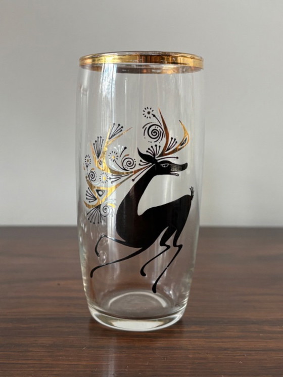 Image 1 of Hermosos vasos para cócteles Atomic Mid Century de la década de 1960