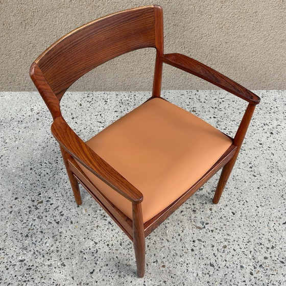 Pair of Rio rosewood armchairs by Henning Kjaernulf, 1960, Side chairs, Brown (photo 4 of 10)