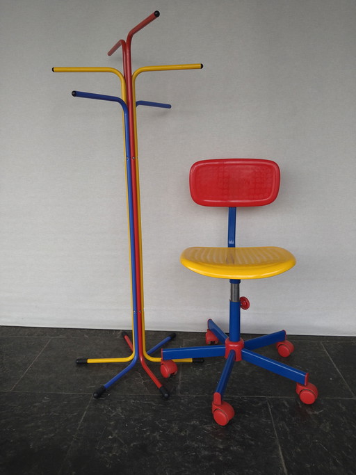 Trona y perchero vintage de Ikea 
