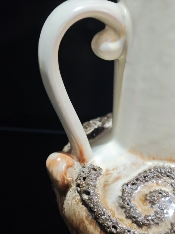 Fat Lava Pitcher – VEB Strehla, Vases, Ceramic (photo 10 of 13)