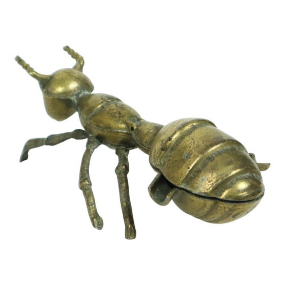 Image 1 of Estatua de cenicero de hormigas e insectos bañada en cobre