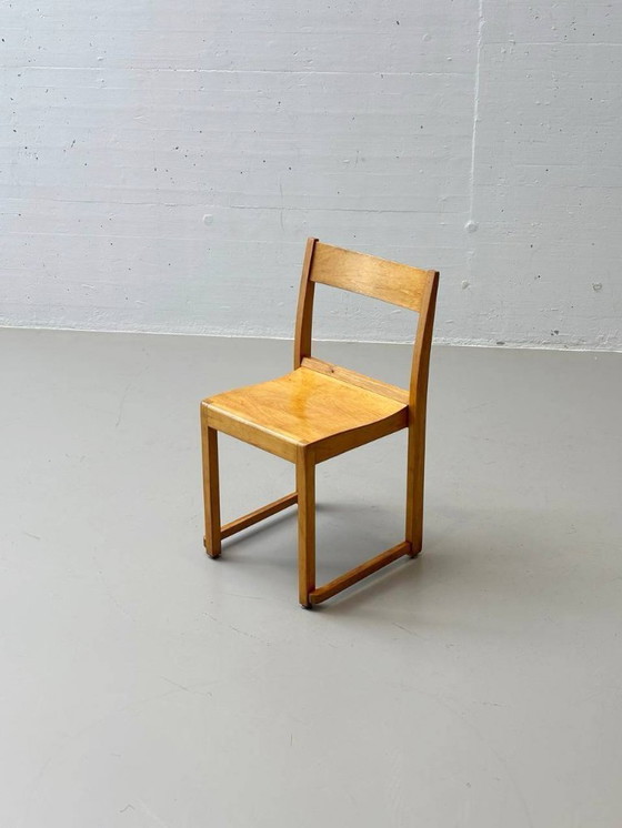 Image 1 of Set di 4 sedie da orchestra di Sven Markelius, anni '40