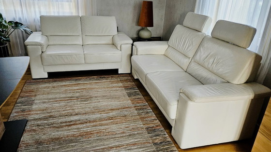 Image 1 of Conjunto de muestra de anillo de cuero para 2 sofás de cuero