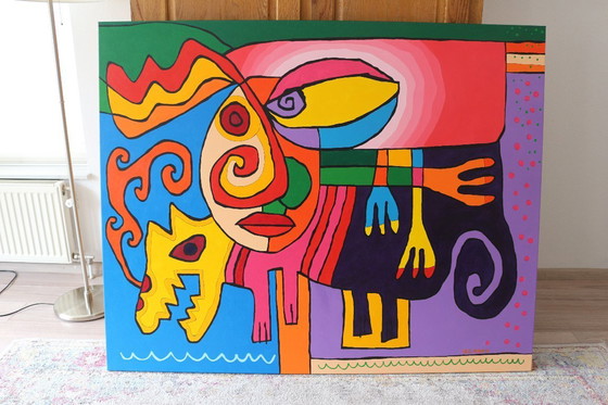 Image 1 of Cool large painting 'the space secret'