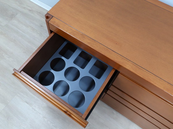 Image 1 of Mobile bar serie Angelo Mangiarotti 4D in noce nazionale anni '70