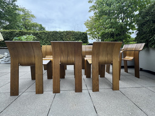 7 Stripchairs, design : Gijs Bakker pour Castelijn