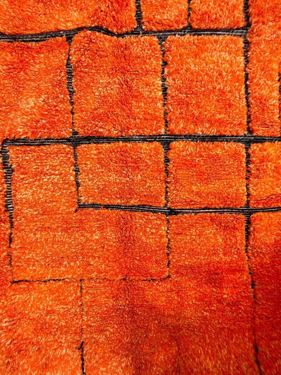 Image 1 of Orange Moroccan wool rug 260x350 cm