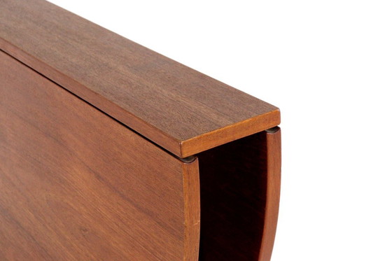 Image 1 of Table de salle à manger pliante en teck danois « Skovlund » vintage