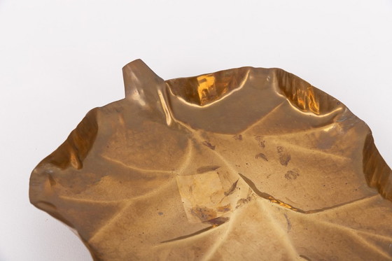 Image 1 of Juego de cuencos decorativos de latón con forma de hoja, Italia
