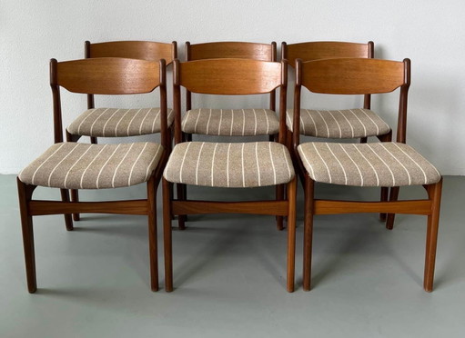 6x Vintage Danish design chairs