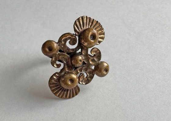 Image 1 of vintage sieraden P. Sarpaneva Finland Brutalistische stijl