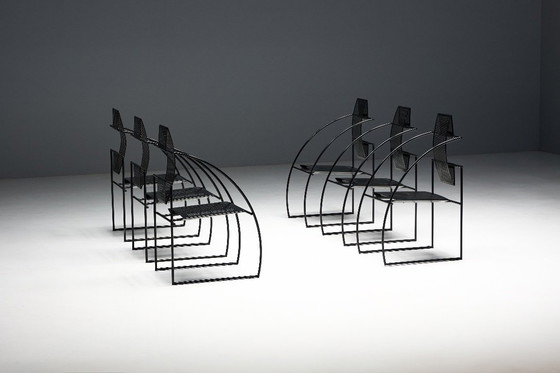 Image 1 of Quinta-Stühle von Mario Botta für Alias, Italien, 1980er Jahre