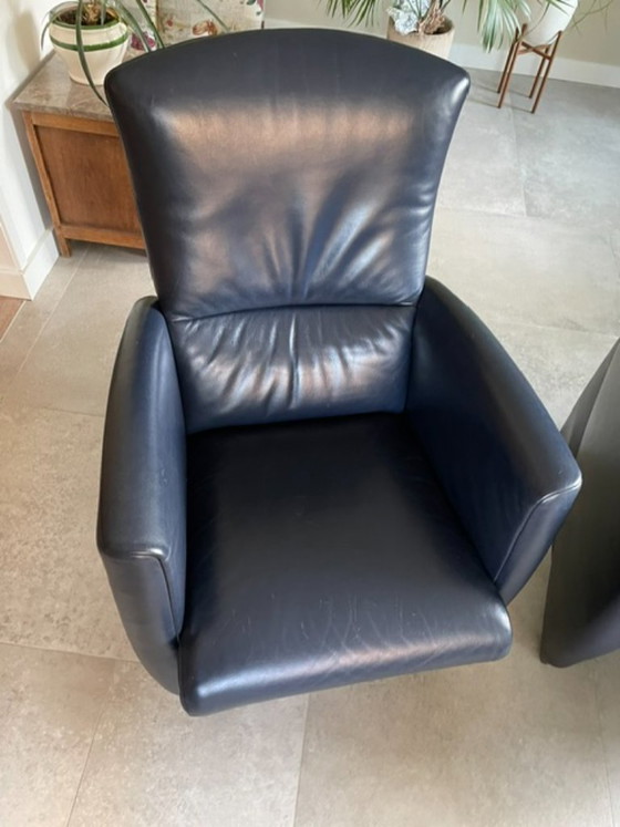 Jori Armchair blue leather (photo 4 of 5)