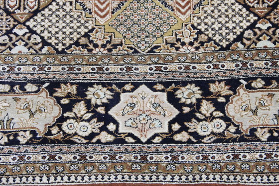 Image 1 of Tappeto persiano Ghom/Qom 100% seta, design classico antico, annodato a mano, 210 x 140 cm