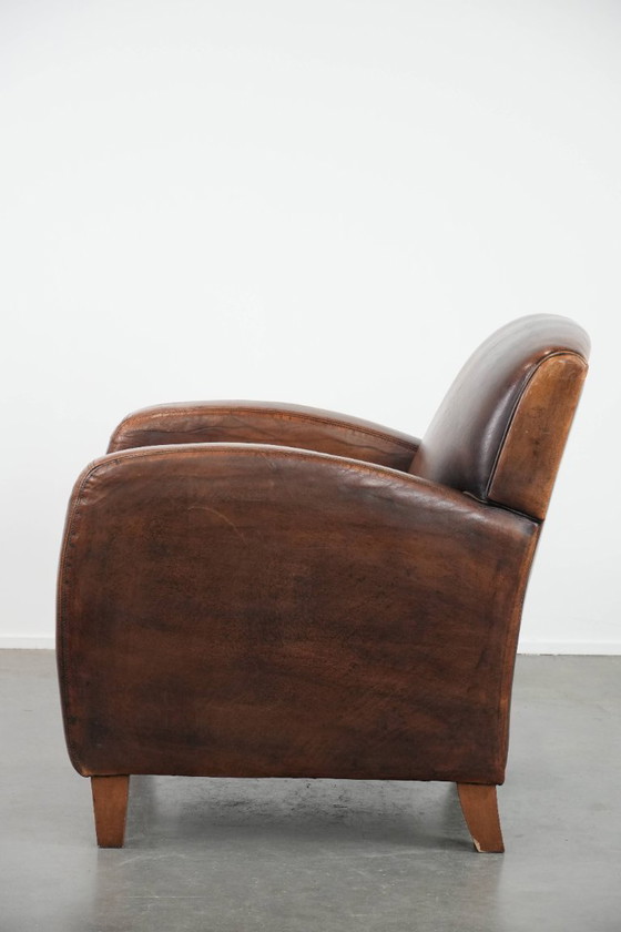 Image 1 of Vintage sheepskin armchair