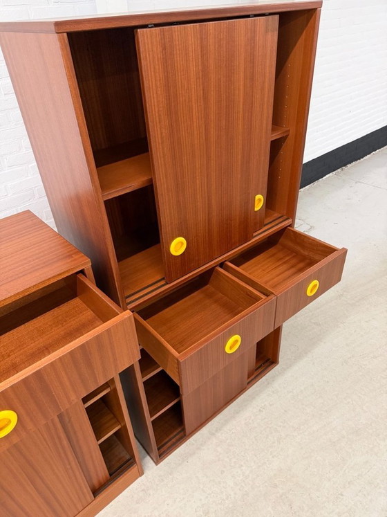 Image 1 of Meuble mural vintage Dycker en 3 pièces