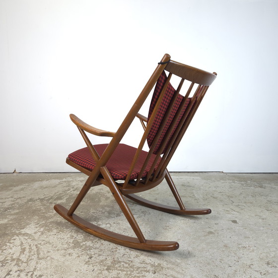 Image 1 of Frank Reenskaug, Bramin Møbler schommelstoel Deens teak 60's