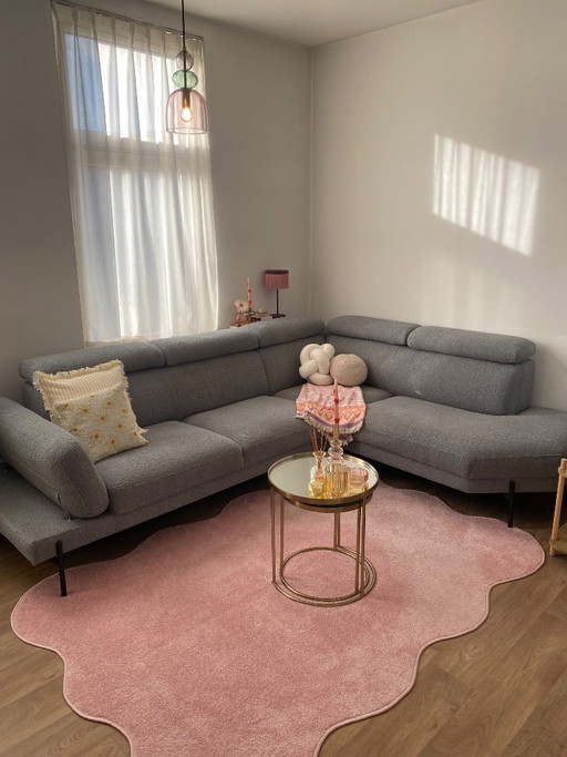 Graues Bouclé-Sofa Goossens