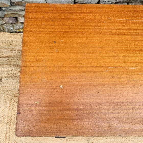 Cassettiera vintage con maniglie in pelle – Anni '50/'60 – Cassettiere, Legno (photo 7 of 25)