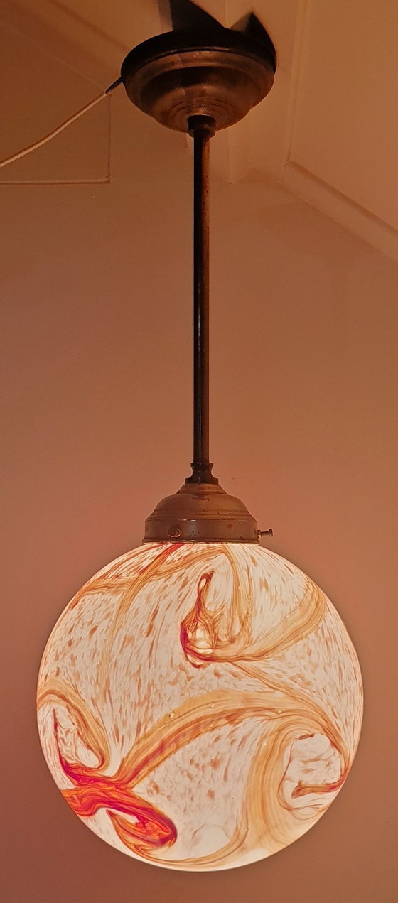 Image 1 of Vintage Art Deco Stijl Hanglamp