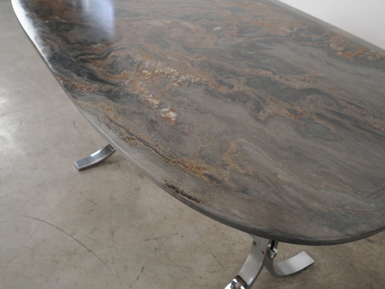 Image 1 of Mesa de piedra, diseño danés, década de 1980, fabricada en Dinamarca.