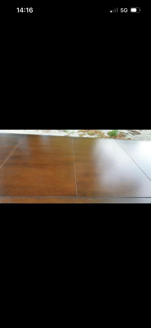 Eiken coulissen tafel