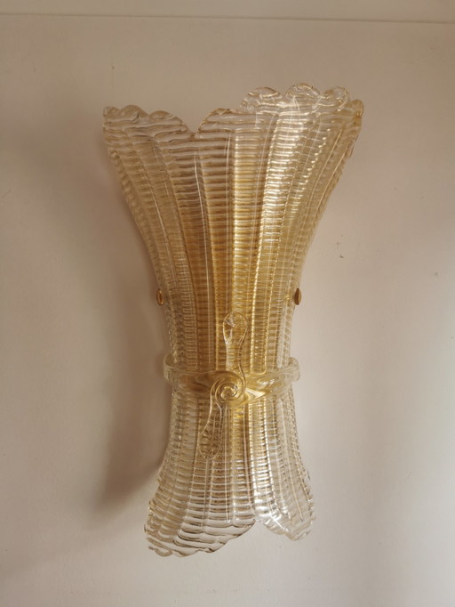 Barovier & Toso Murano wall lamp