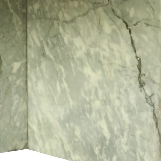 Image 1 of Marble Side Table on Wheels 1970s