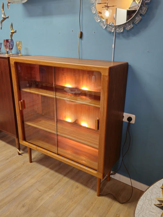 Image 1 of Vintage Teakhouten Vitrinekast Silkeborg Vitrine Kast Kastje