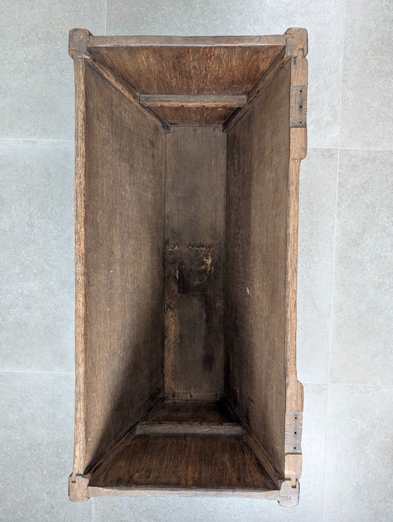Image 1 of Wabi-Sabi Danish Solid Wood Planter, Aarhus, Denmark, 1940s