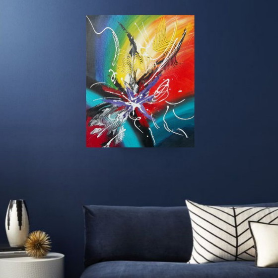 Image 1 of "Vésuvio V" – Une œuvre signé 2Luss'Art - Livraison offerte