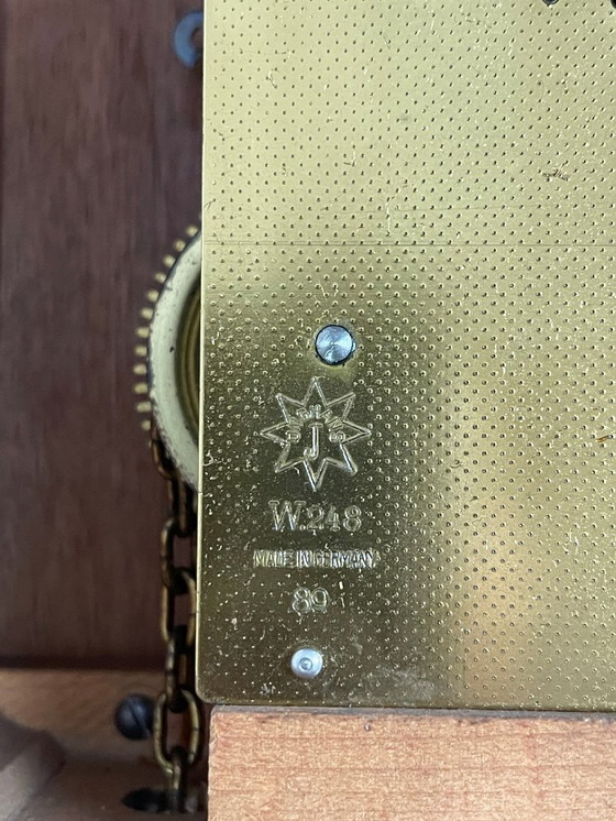 Image 1 of Junghans wall clock pendulum clock Mid - Century Vintage