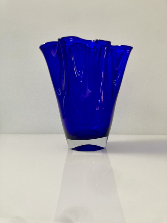 Image 1 of Kobaltblauwe servetvaas