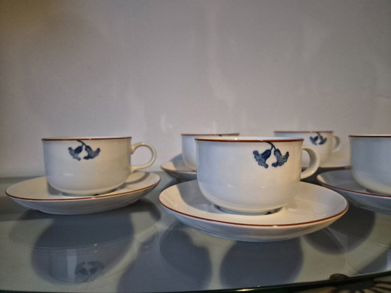 Image 1 of Vintage Rörstrand Diamant Viva cups/saucers
