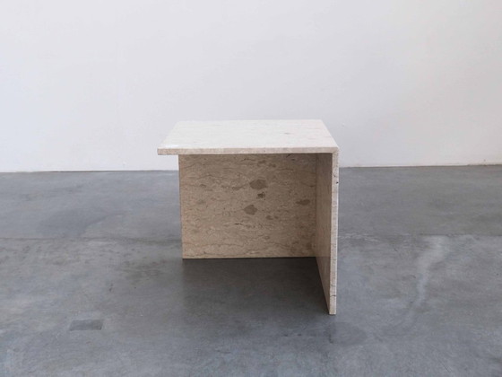 Table d'appoint et table basse vintage "TRAVERT" en travertin, années 70 – Tables basses (photo 5 of 10)