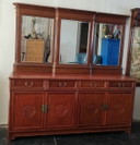 Buffet chinois avec miroir de bar