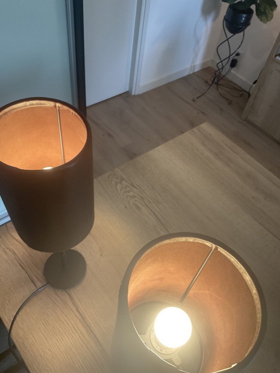 Image 1 of Cuero Design Table/Bed lamps set of two