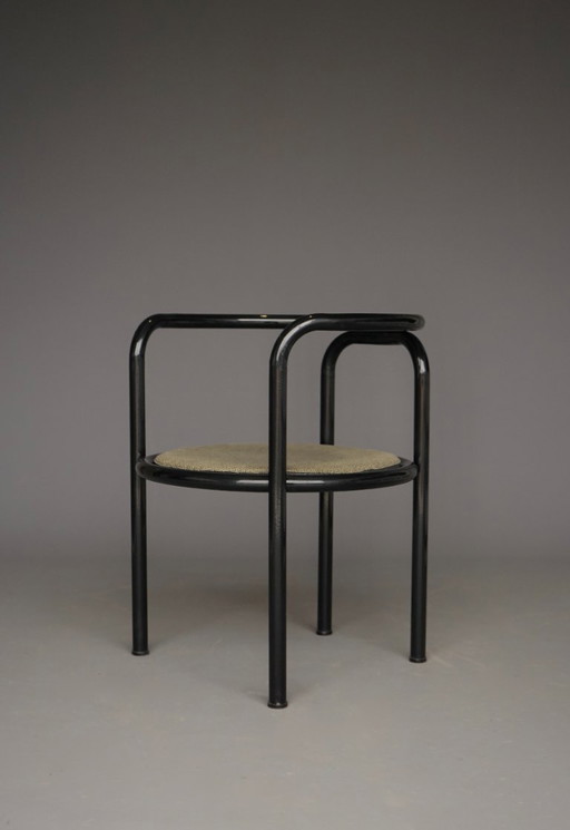 Set de 2 sillas negras 'Locus Solus' de Gae Aulenti para Poltronova, jaren 60