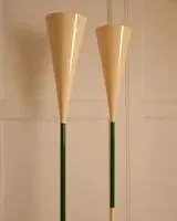 Diabolo Stehleuchten Paar – Metal, Mid Century Modern (photo 5 of 12)