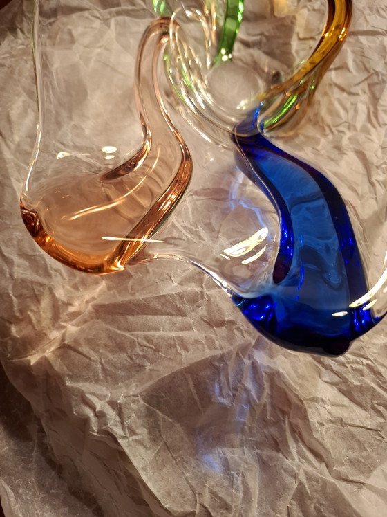 Cuenco artístico Mid-Century "Rhapsody" grande de vidrio de František Zemek para Mstišov (42 cm) – Glass (photo 4 of 12)