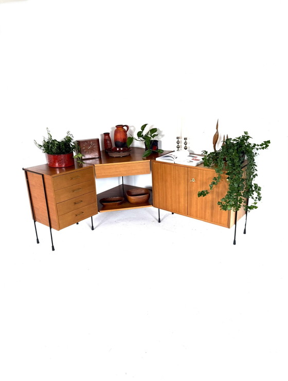 Image 1 of Mobile angolare vintage in teak, Omnia '60