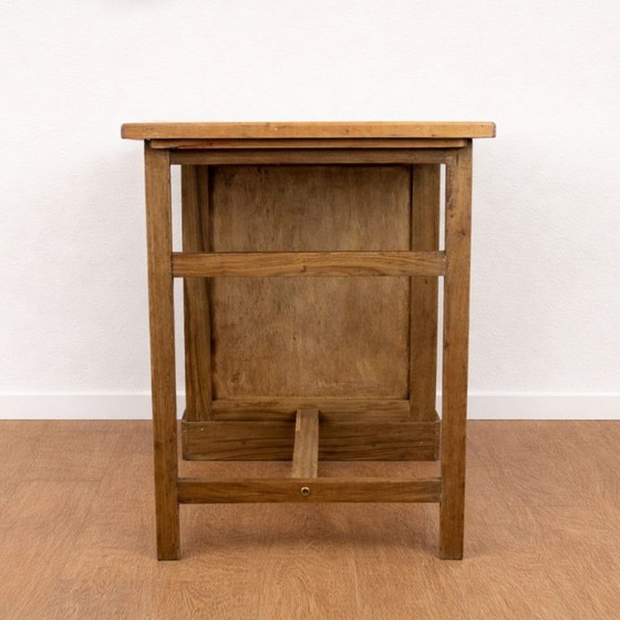 Image 1 of Scrivania vintage in rovere degli anni '40 con persiana