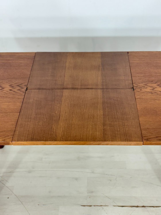 Image 1 of Vintage Dining Table / Mid-Century Extendable and Height-Adjustable Dining Table / 1960s Kitchen Table